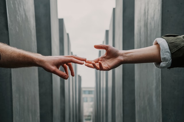 jewish memorial berlin - human reconnection between love and hate